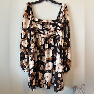 NWT Abercrombie Emerson balloon sleeve mini dress